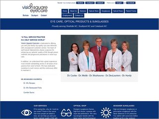 Web site www.visionsquareeyecare.com, Chris Moshoures Optometrists